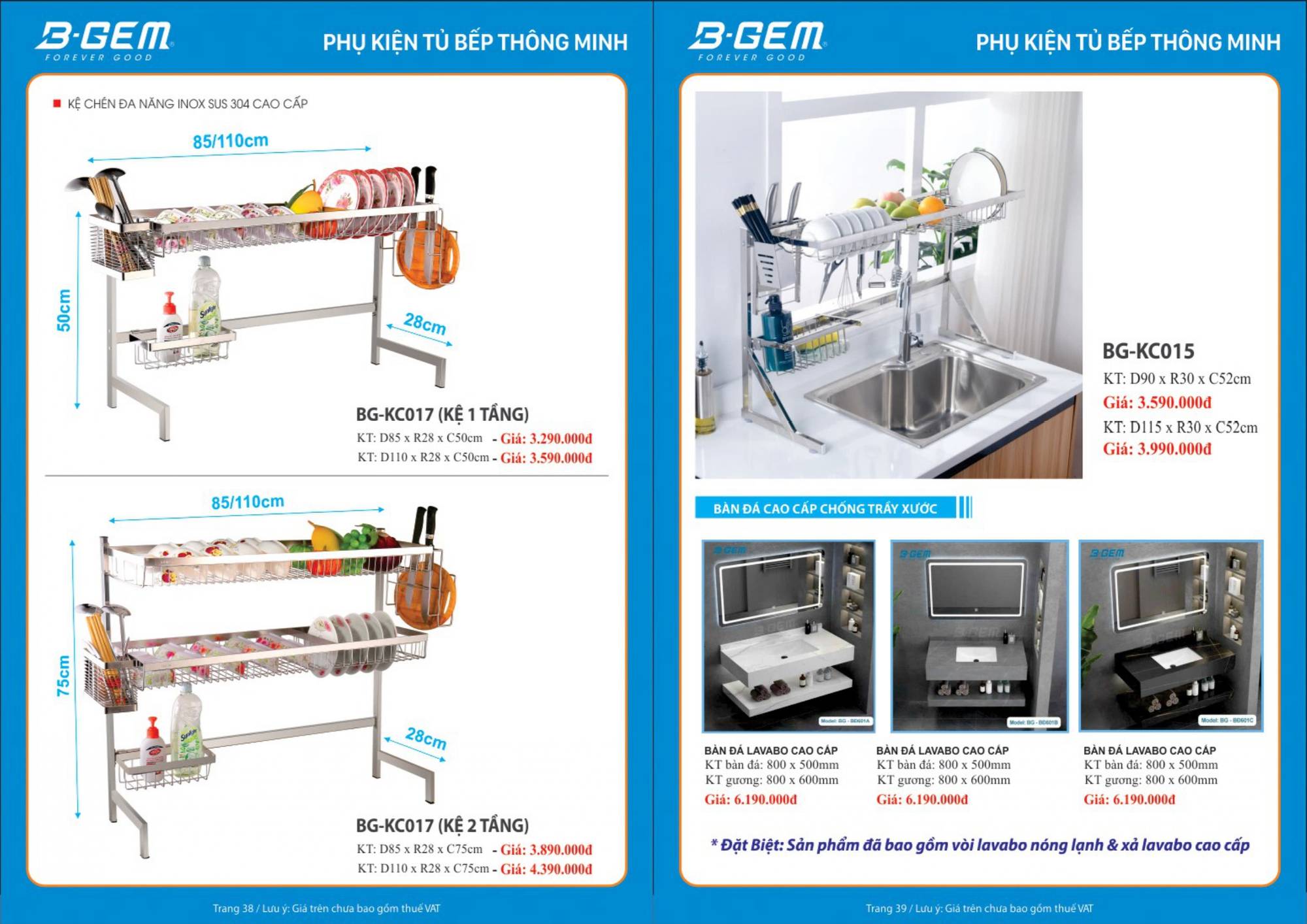 Thiết bị vệ sinh BGEM Catalogue và Bảng giá mới nhất /Page 20